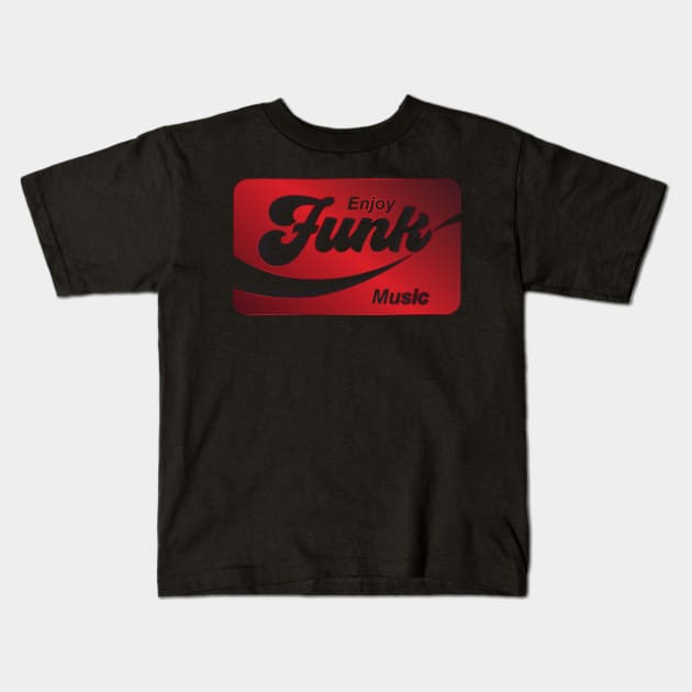 Enjoy Funk Music Kids T-Shirt by dojranliev